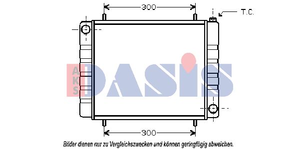 AKS DASIS radiatorius, variklio aušinimas 370034N